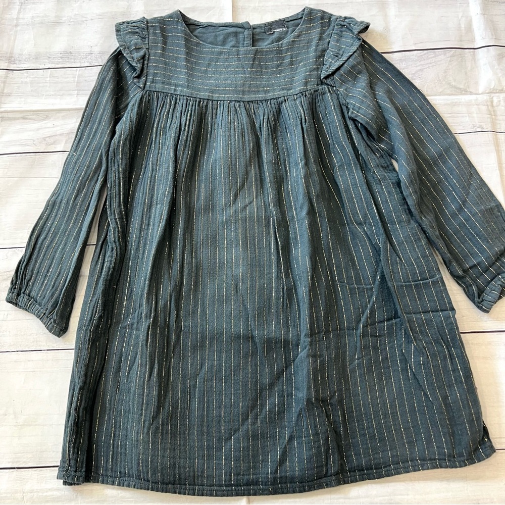 Buho Gray Striped Dress